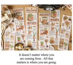 Travel Stickers Pack – 6pcs DIY Scrapbooking & Junk Journal