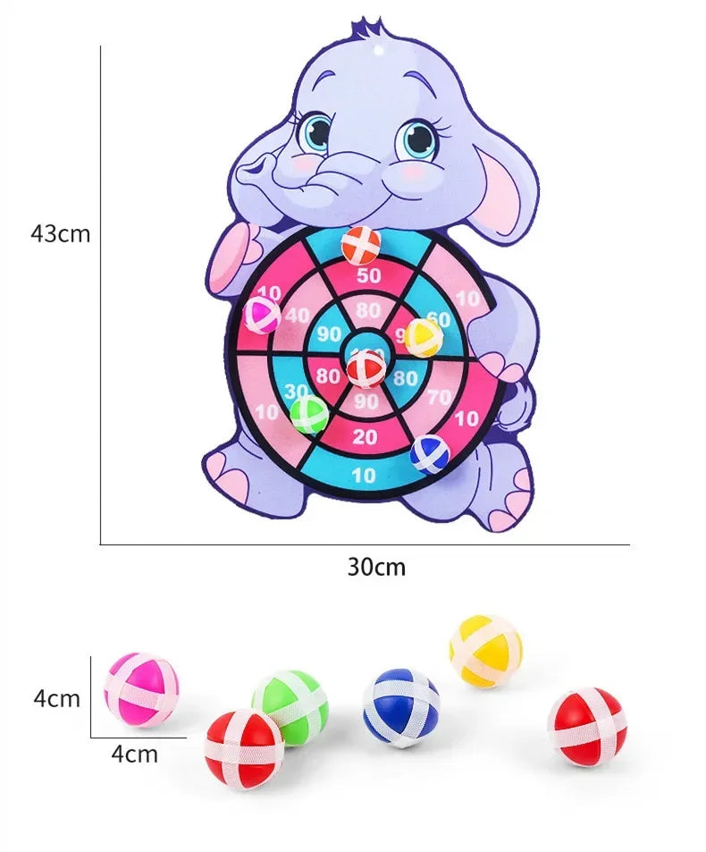 Educational Games Dart Board Kids Toy Stickey Ball Dart Indoor Sports Child Montessori Games for Children Gifts baby toys