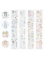 Kawaii Character Washi Tape – Sticker Tape for Journaling & Scrapbooking