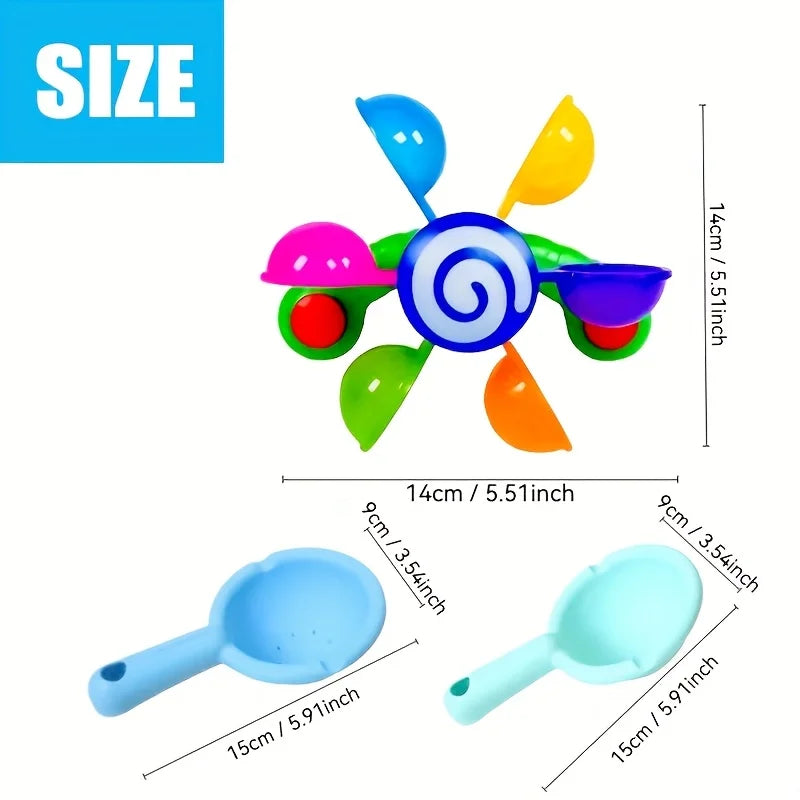 Spinning Windmill Bath Toy – Sensory Water Play Toy for Kids