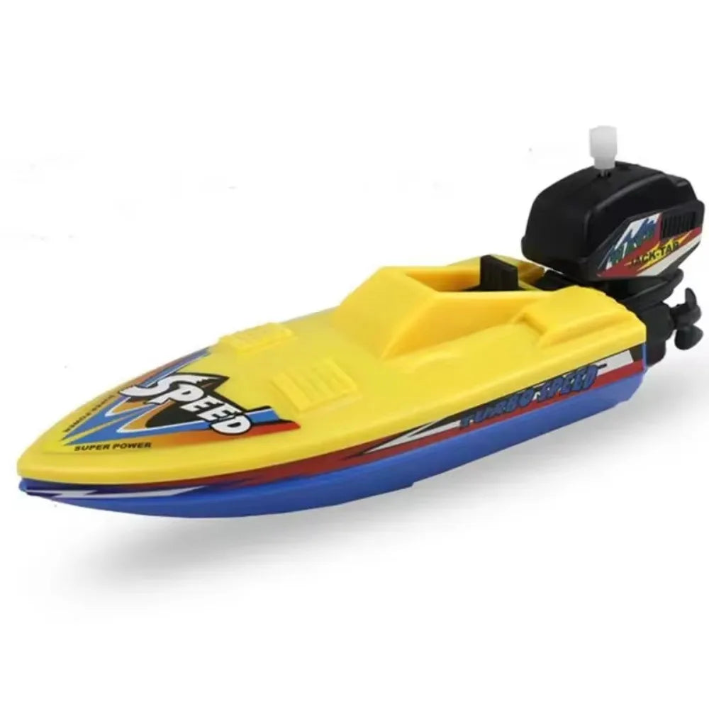 Clockwork Speed Boat Toy – Wind Up Bath & Water Toy for Kids