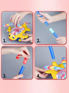 Cartoon Airplane Toy Trolley – Push Along Walking Toy for Toddlers & Kids