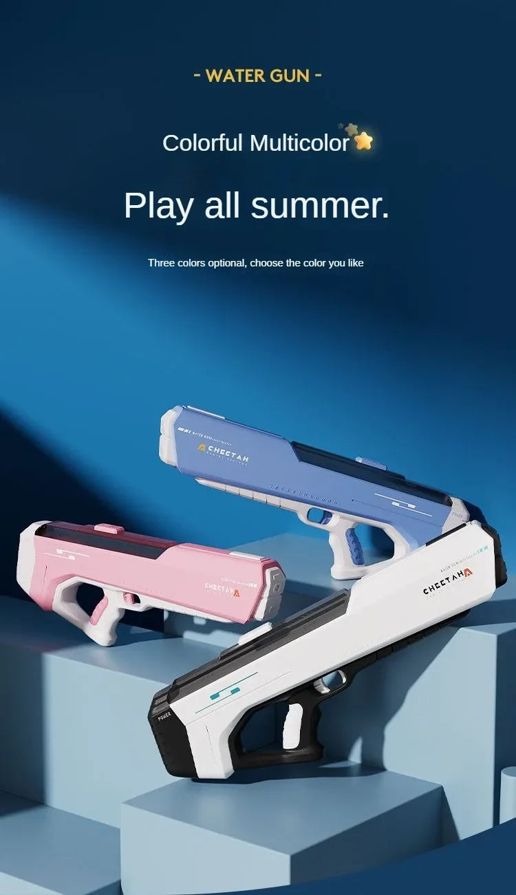 Electric High Pressure Water Gun for Kids – Automatic Summer Outdoor Water Toy