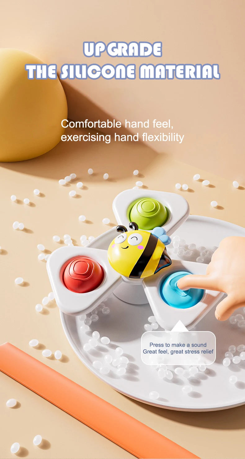Cartoon Spinning Bath Toy – Insect, Ocean & Sky Themed Water Toys for Kids