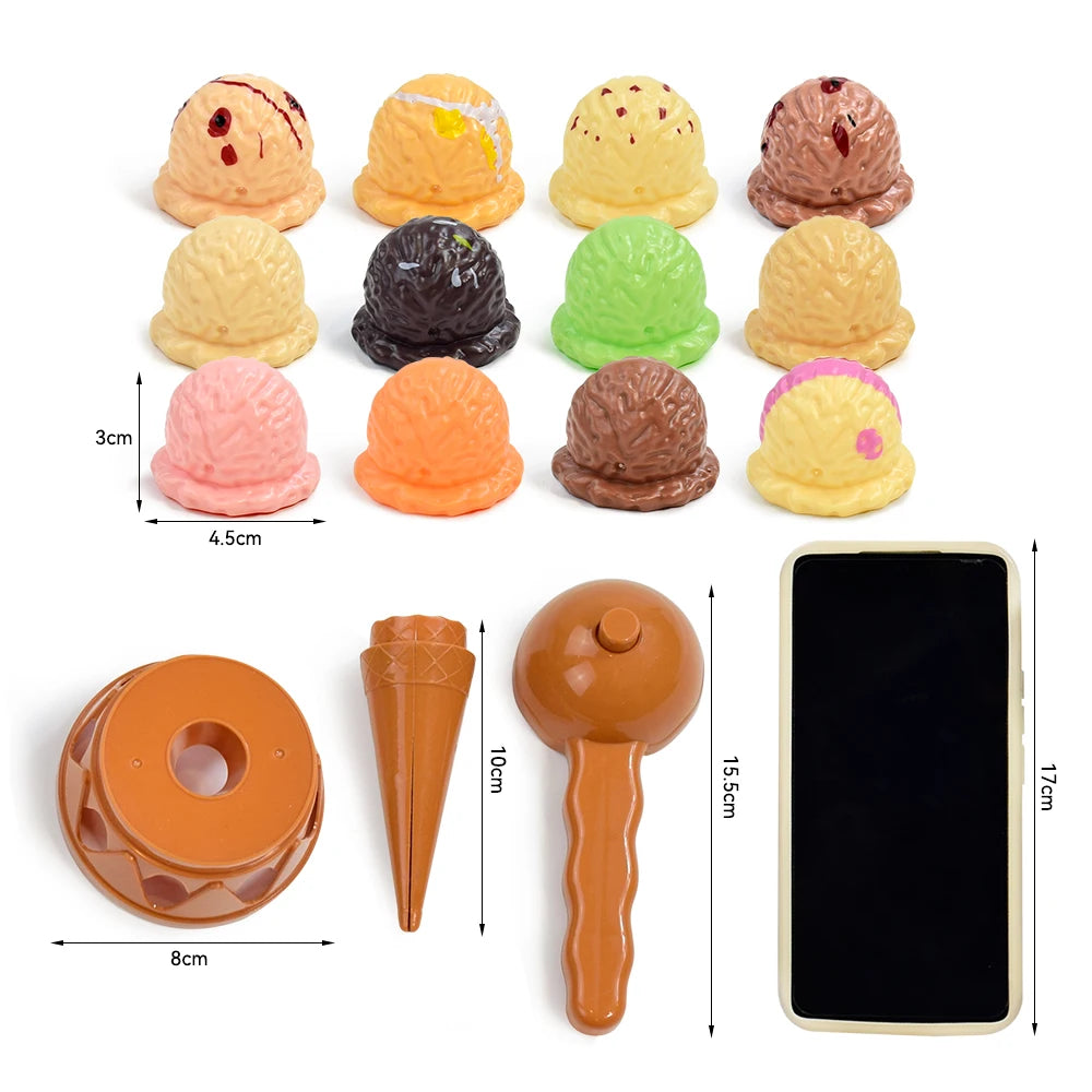 Ice Cream Stack Up Kitchen Toy – Pretend Play Food Set for Toddlers