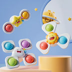 Cartoon Spinning Bath Toy – Insect, Ocean & Sky Themed Water Toys for Kids