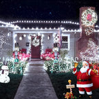 LED Plastic Leath Solar Powered Outdoor Fairy Lights IP65 Waterproof 8 Lighting Modes for Christmas Wedding Decoration