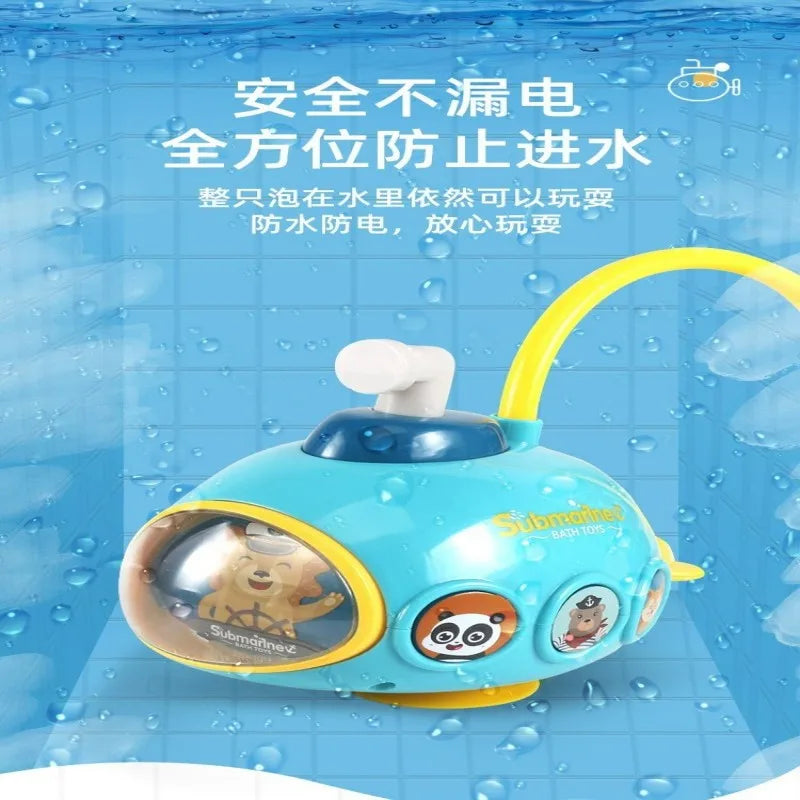 Electric Baby Bath Toy – Submarine Shower Sprinkler for Infants & Toddlers