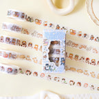Animal Pattern Washi Tape Set – 5 Rolls