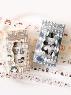Animal Pattern Washi Tape Set – 5 Rolls
