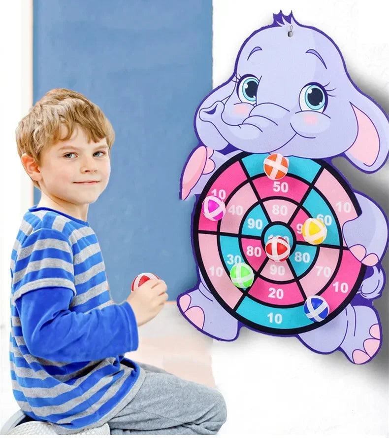 Educational Games Dart Board Kids Toy Stickey Ball Dart Indoor Sports Child Montessori Games for Children Gifts baby toys