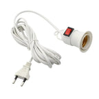 E27 Plant Grow Lamp Holder with Switch & EU Plug – 2m Cable
