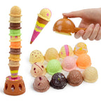 Ice Cream Stack Up Kitchen Toy – Pretend Play Food Set for Toddlers