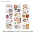 Travel Stickers Pack – 6pcs DIY Scrapbooking & Junk Journal