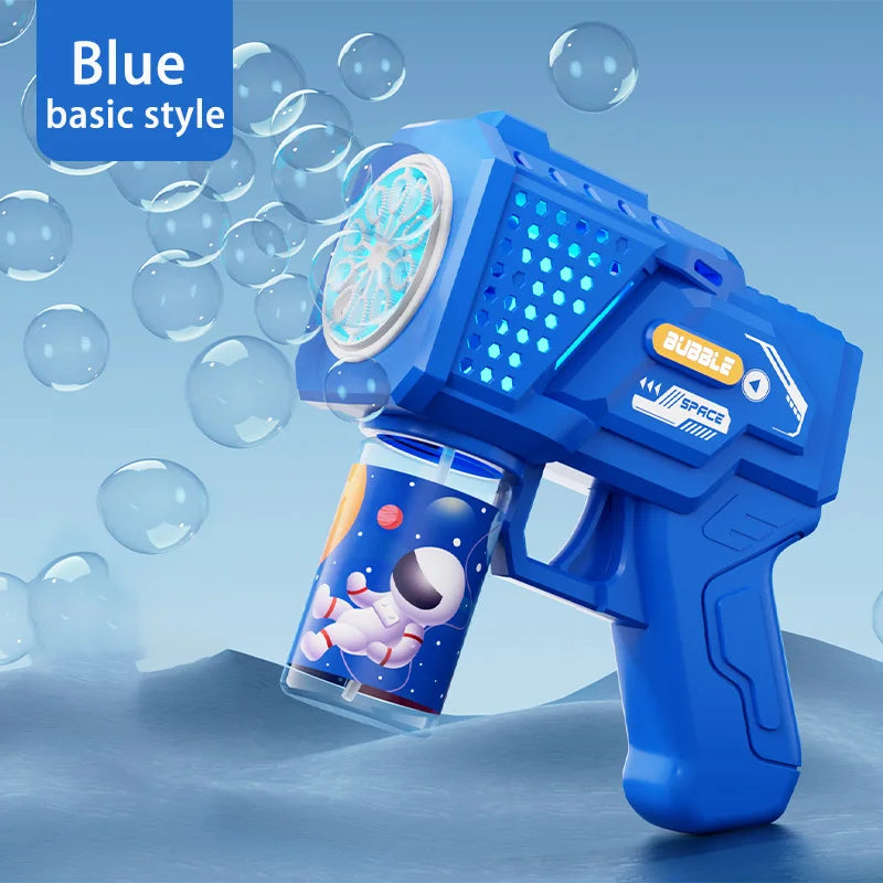 Gatling Bubble Gun Toy – 10-Hole Automatic Electric Bubble Blower for Kids
