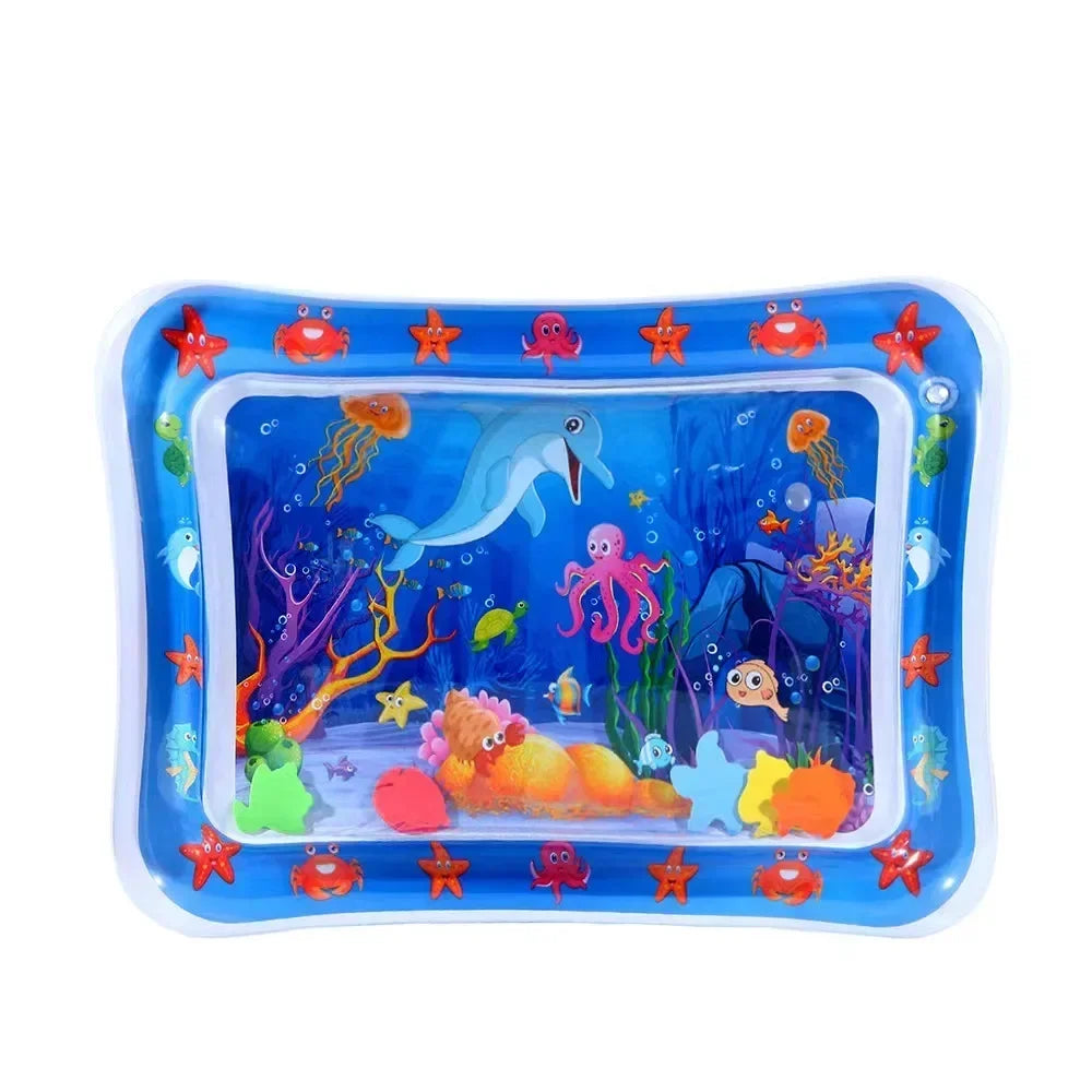 Baby Water Play Mat | Inflatable Tummy Time Sensory Pad for Infants & Toddlers
