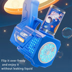Gatling Bubble Gun Toy – 10-Hole Automatic Electric Bubble Blower for Kids