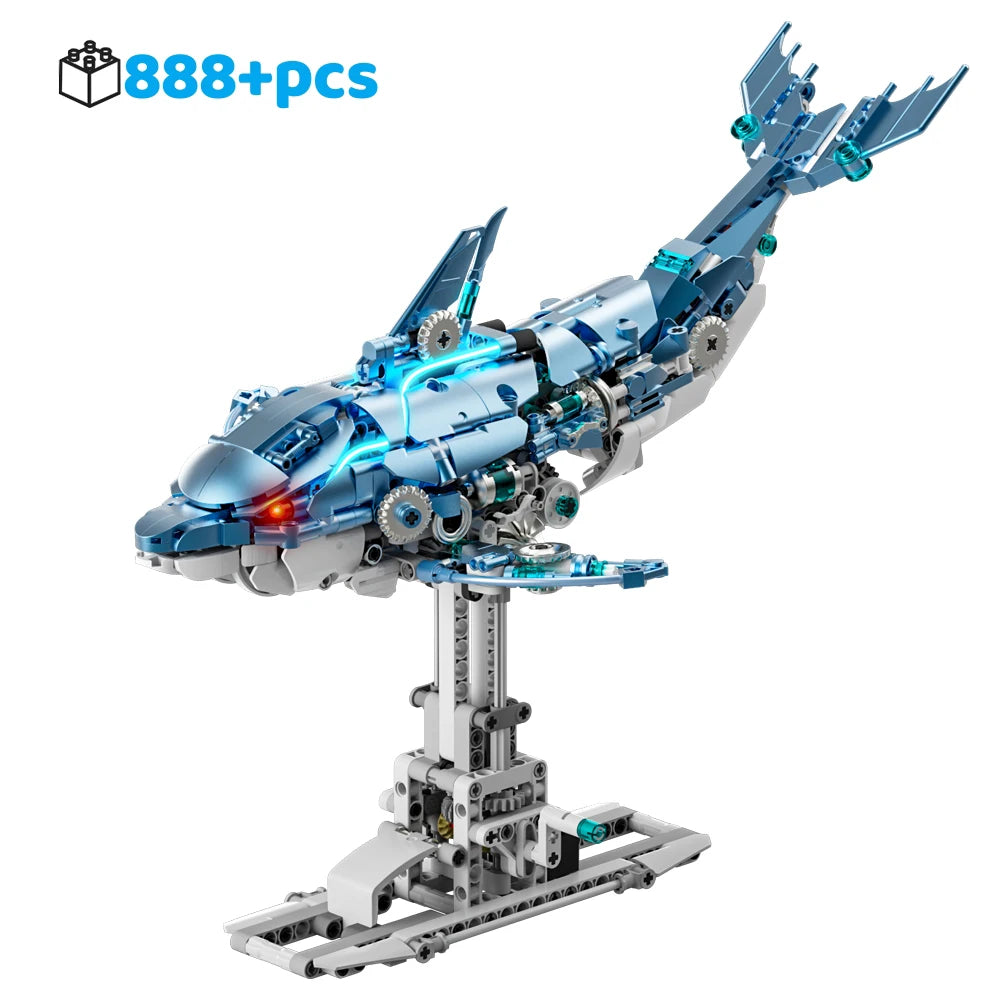 Mechanical Animal Building Set – Shark, Dolphin & Sea Life Building Blocks