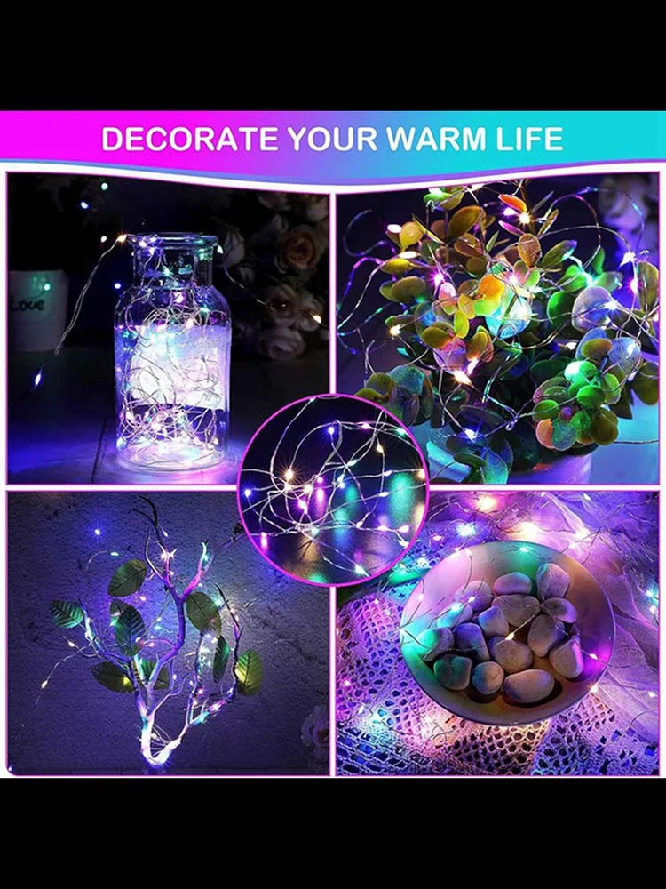 Copper Wire Fairy Light String – Battery Powered LED Lights 1M–10M