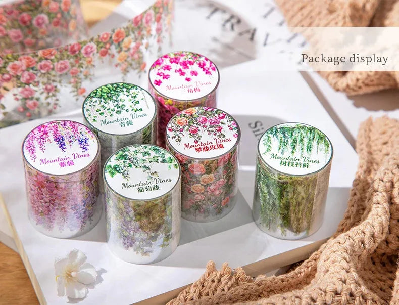 Mountain Vines Vintage PET Tape – 50mm x 2m
