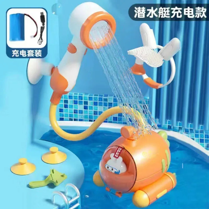 Electric Baby Bath Toy – Submarine Shower Sprinkler for Infants & Toddlers