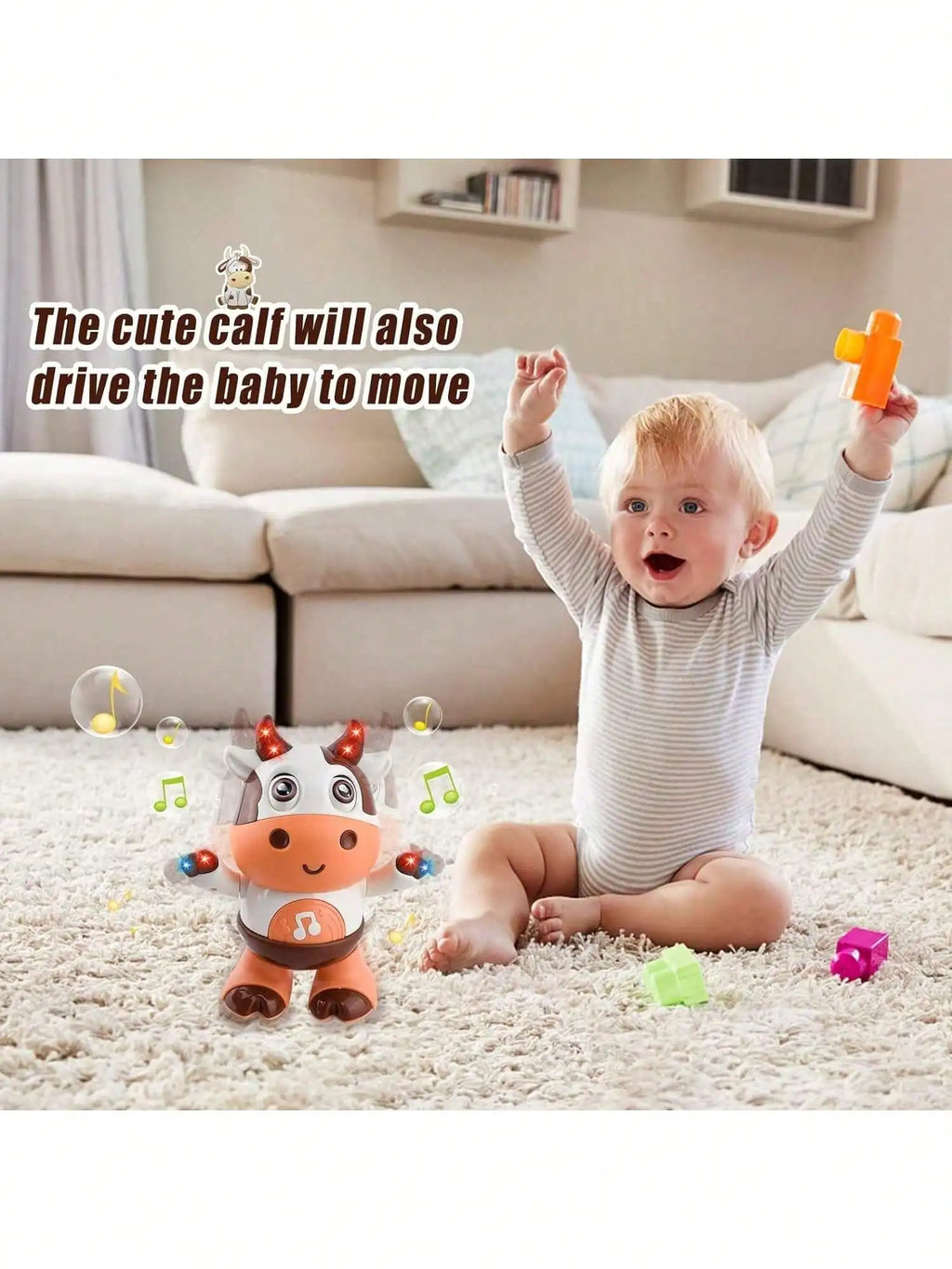 Baby Dancing Cow Toy – Electric Musical Plush with Funny Songs & Moves
