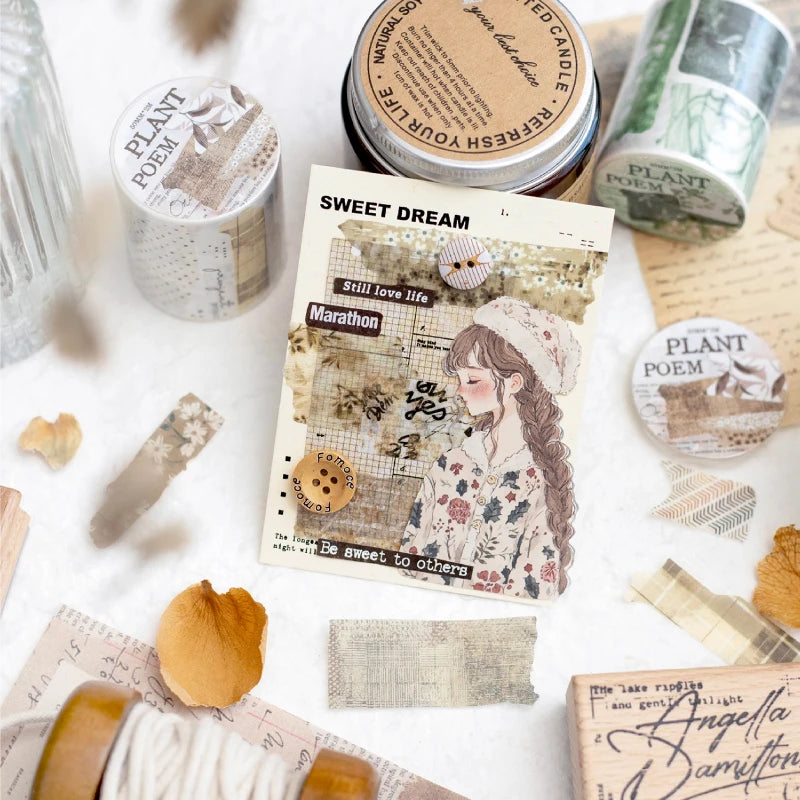 Poem of Plants Collage Tape – 5cm x 2m