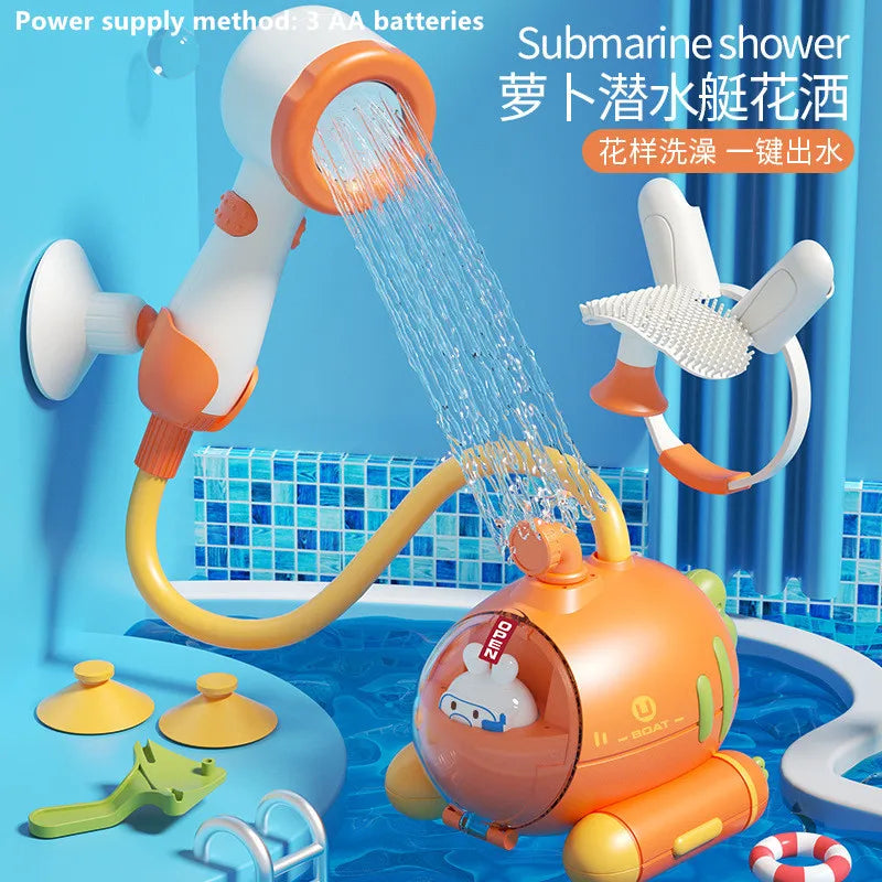 Electric Baby Bath Toy – Submarine Shower Sprinkler for Infants & Toddlers