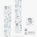 Kawaii Character Washi Tape – Sticker Tape for Journaling & Scrapbooking