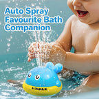 Light Up Whale Bath Toy for Babies & Toddlers – Sprinkler Fountain Bathtub Toy
