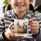 Personalised Photo & Text Mug – Custom Colour Ceramic Gift