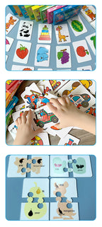 Montessori Flash Cards for Kids – Educational Learning Puzzle Cards for Babies & Toddlers