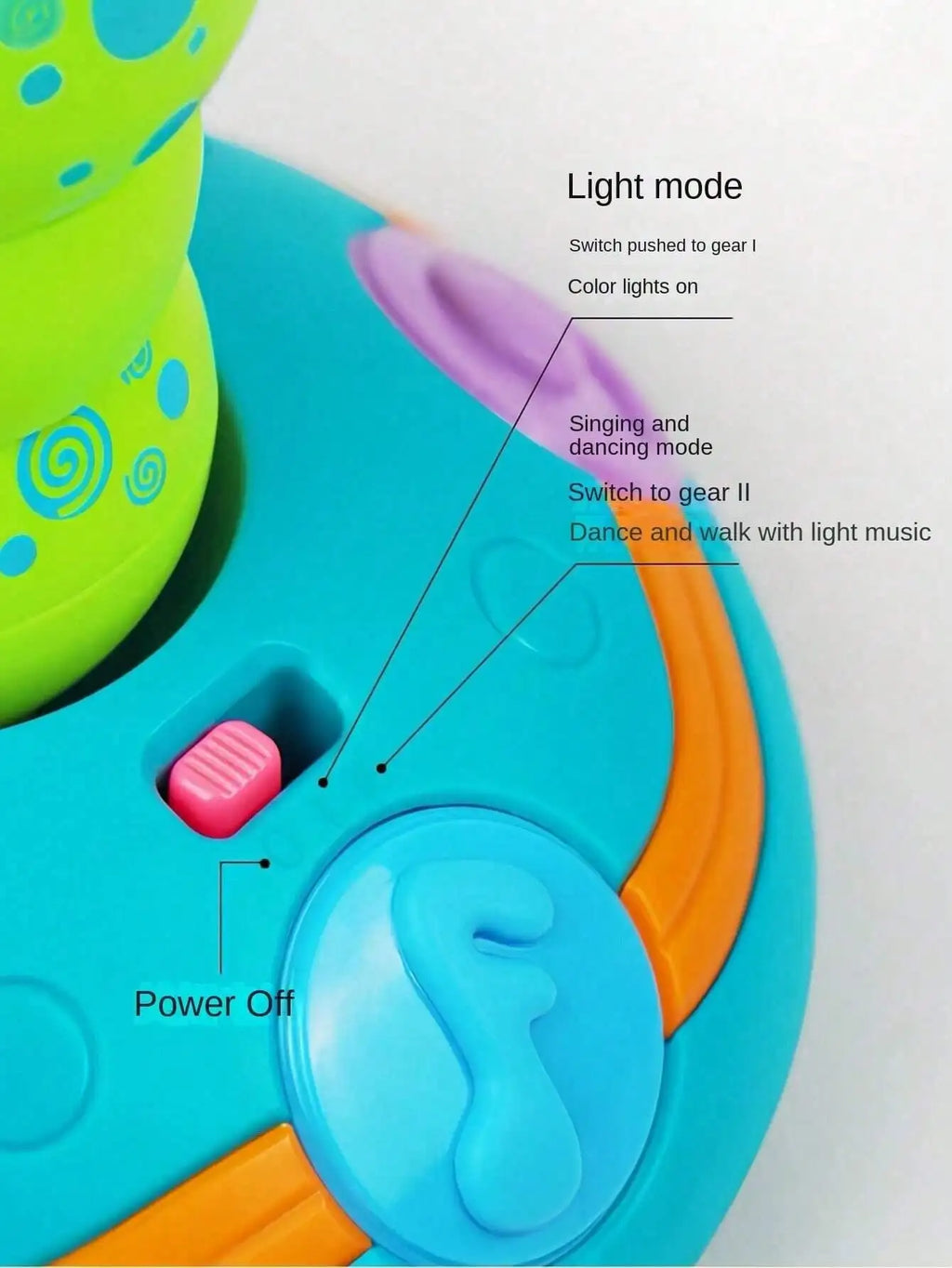 Electric Caterpillar Saxophone Toy – Dancing LED Light Music Toy for Kids
