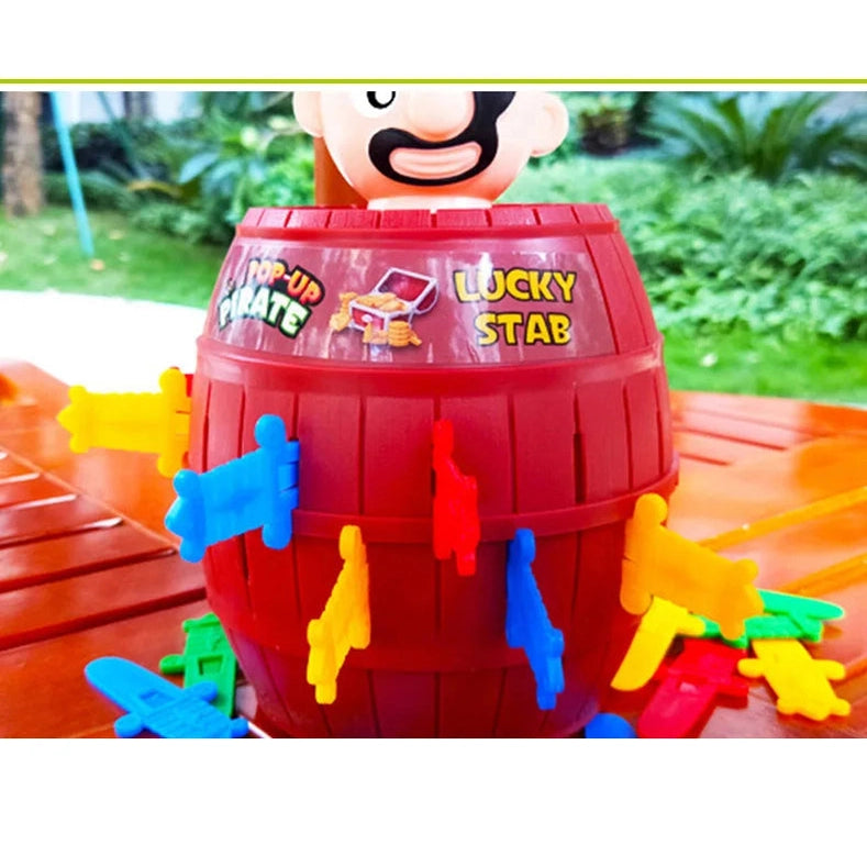 Pirate Barrel Sword Game – Pop Up Tricky Toy for Family Fun & Party Games