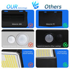 Solar Security Wall Light – 148 LED Motion Sensor Outdoor Garden Lamp