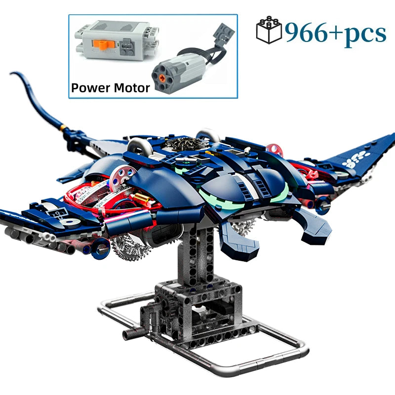 Mechanical Animal Building Set – Shark, Dolphin & Sea Life Building Blocks