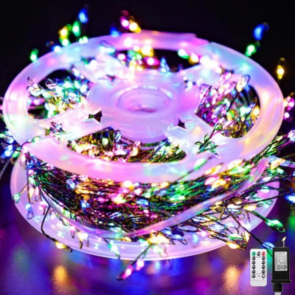 LED Firecracker String Lights – Remote Control Fairy Lights for Christmas, Weddings & Parties