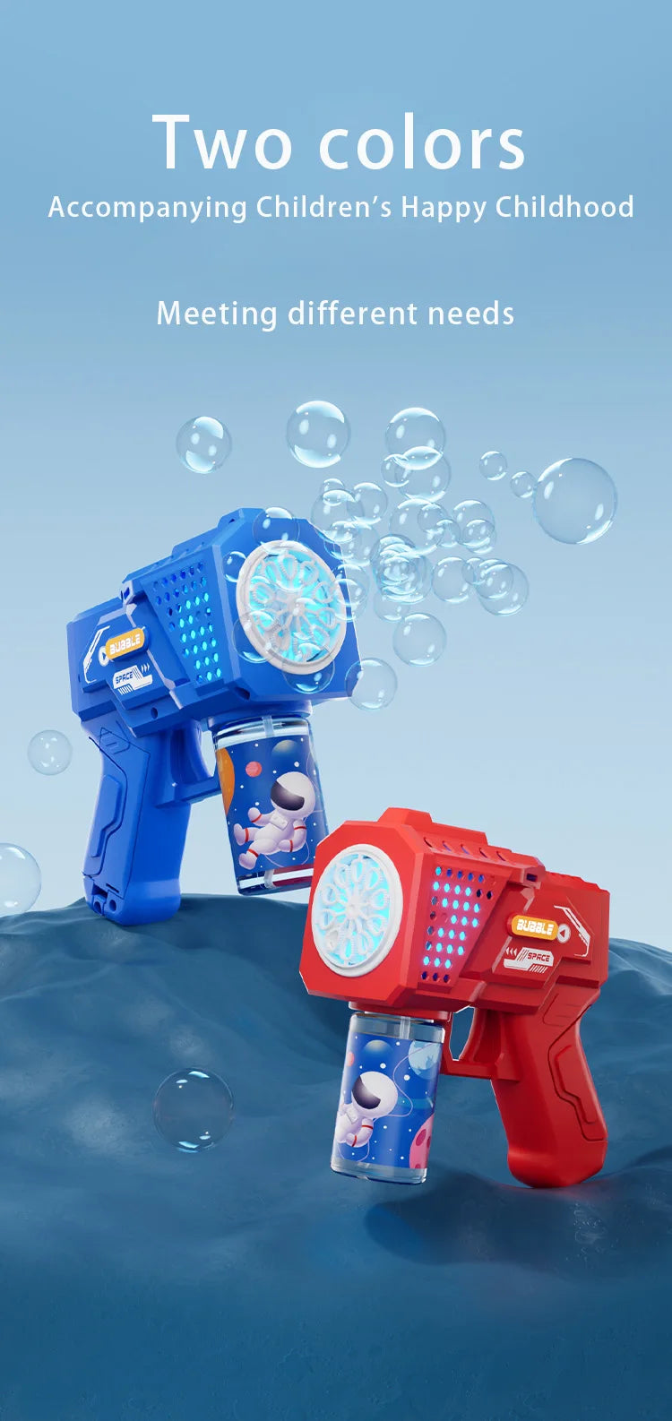 Gatling Bubble Gun Toy – 10-Hole Automatic Electric Bubble Blower for Kids
