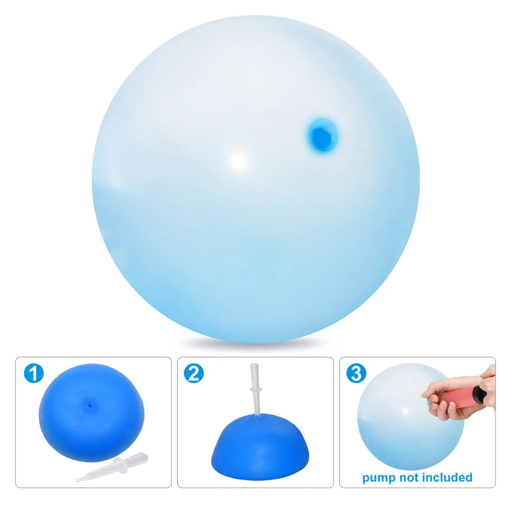 Kids Inflatable Bubble Ball – Soft Air & Water Filled Balloon Toy for Outdoor Play