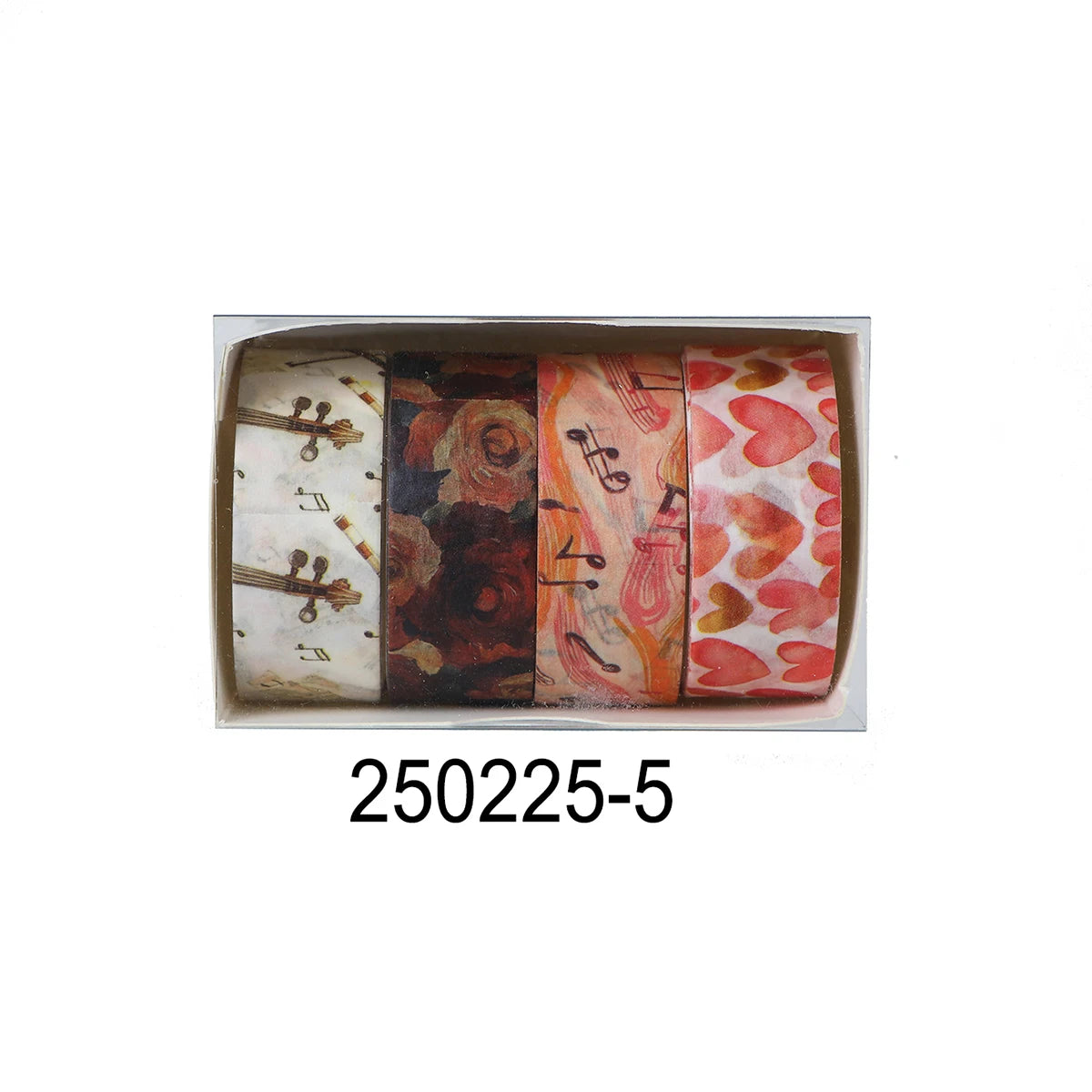 Animal Pattern Washi Tape Set – 5 Rolls
