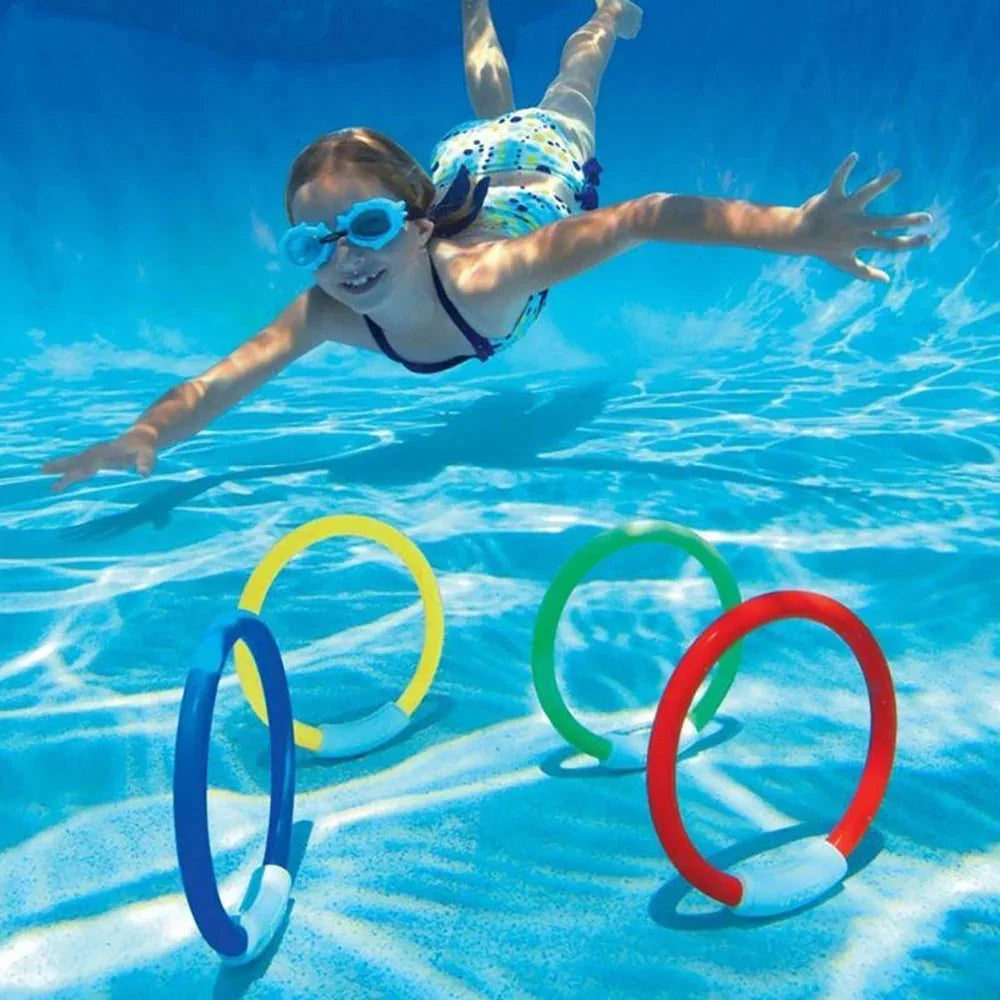 Kids Shark Rocket Pool Diving Toys – Summer Swimming Pool Dive Game Set