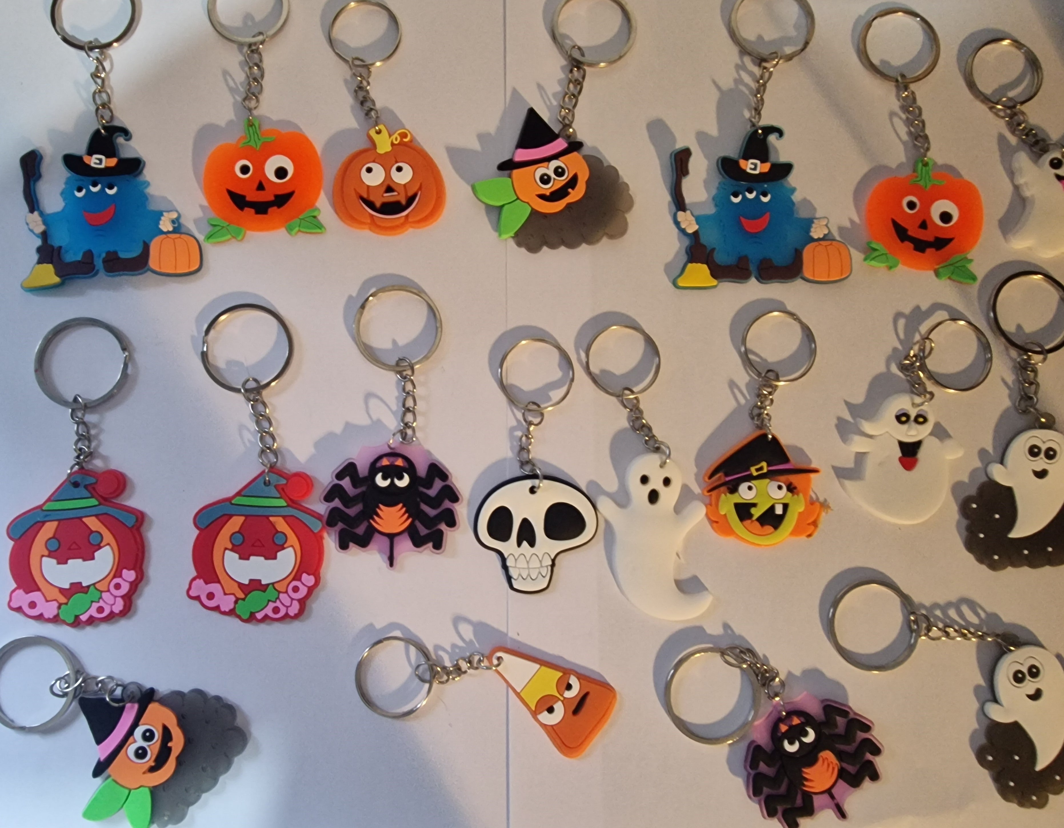 Assorted Halloween Silicone Keyrings