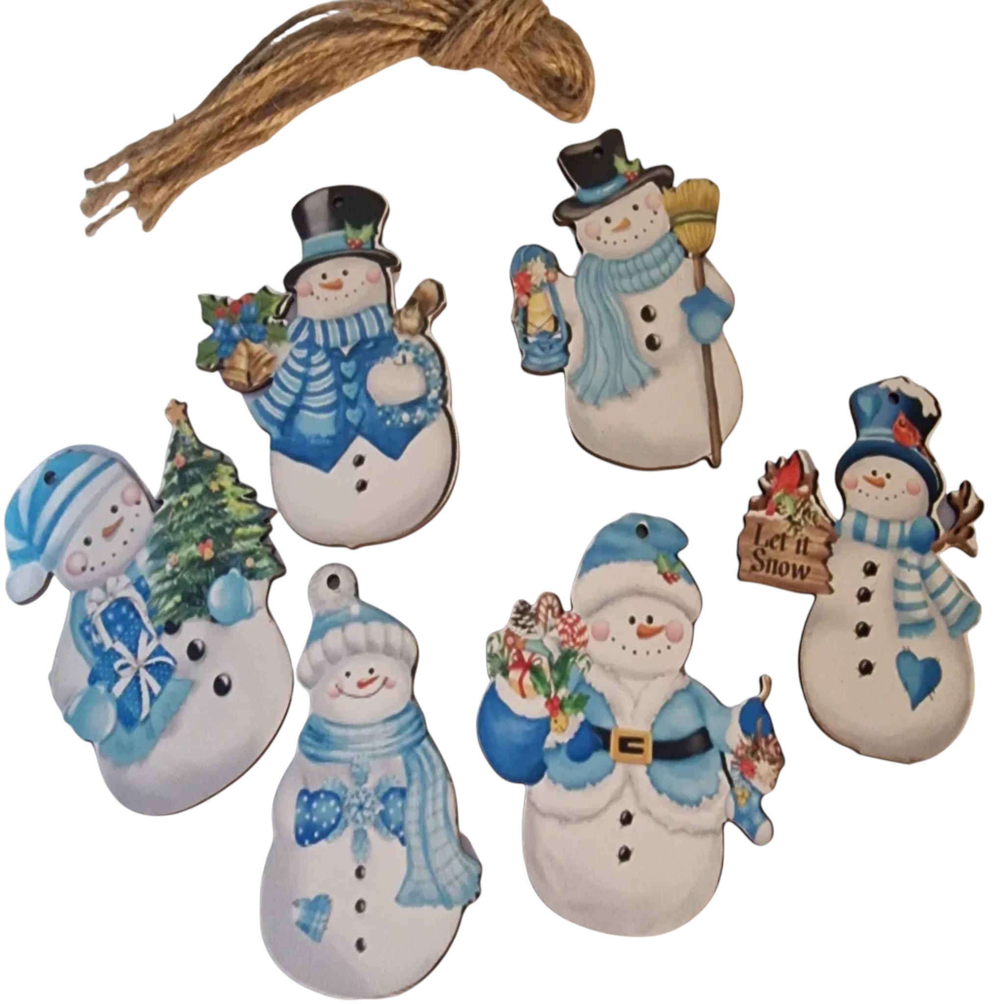 1 Hanging Snowman Decoration
