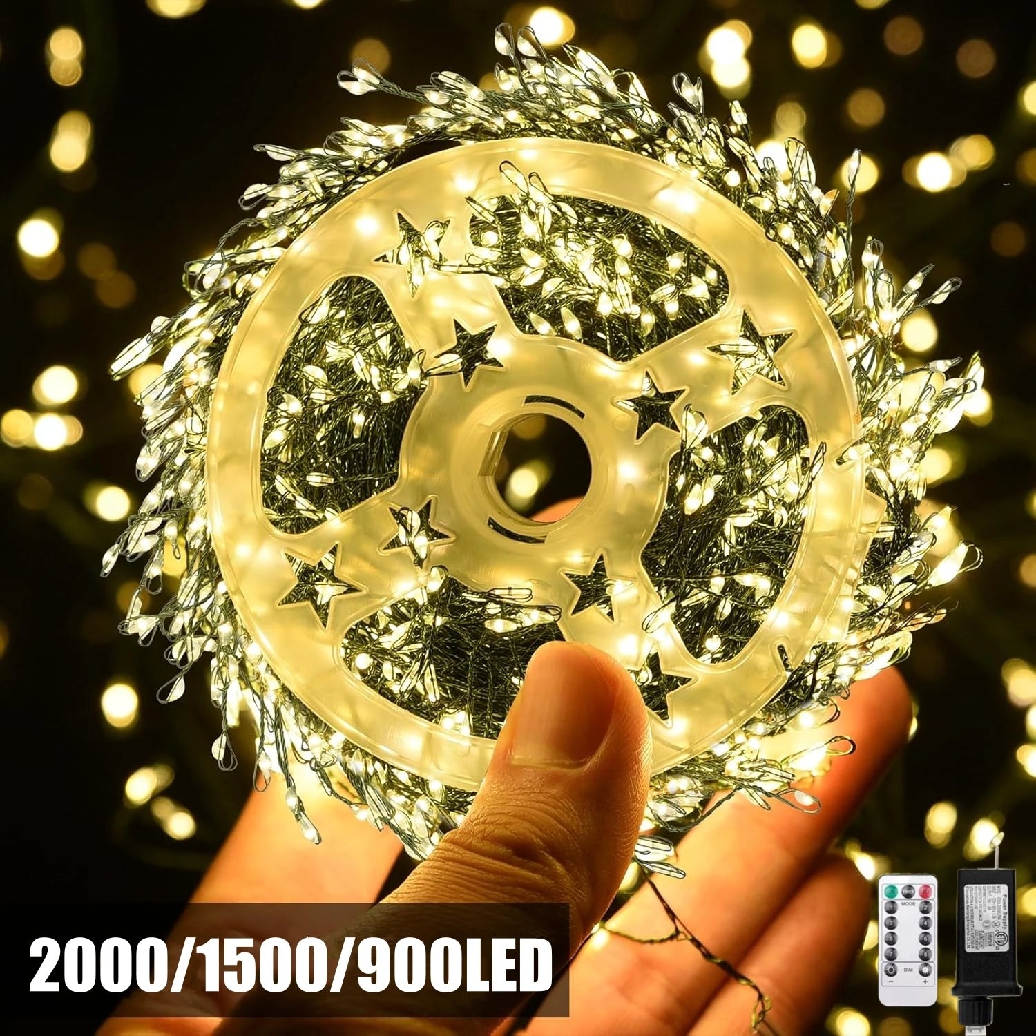 LED Firecracker String Lights – Remote Control Fairy Lights for Christmas, Weddings & Parties