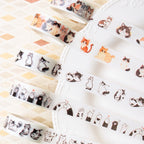 Animal Pattern Washi Tape Set – 5 Rolls
