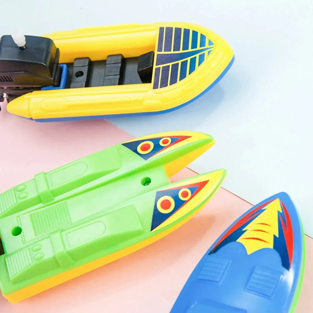Clockwork Speed Boat Toy – Wind Up Bath & Water Toy for Kids
