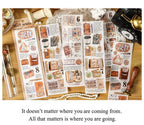 Travel Stickers Pack – 6pcs DIY Scrapbooking & Junk Journal