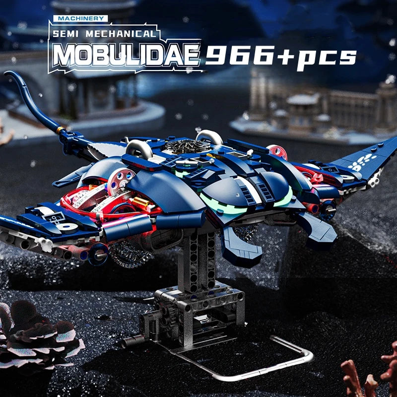 Mechanical Animal Building Set – Shark, Dolphin & Sea Life Building Blocks