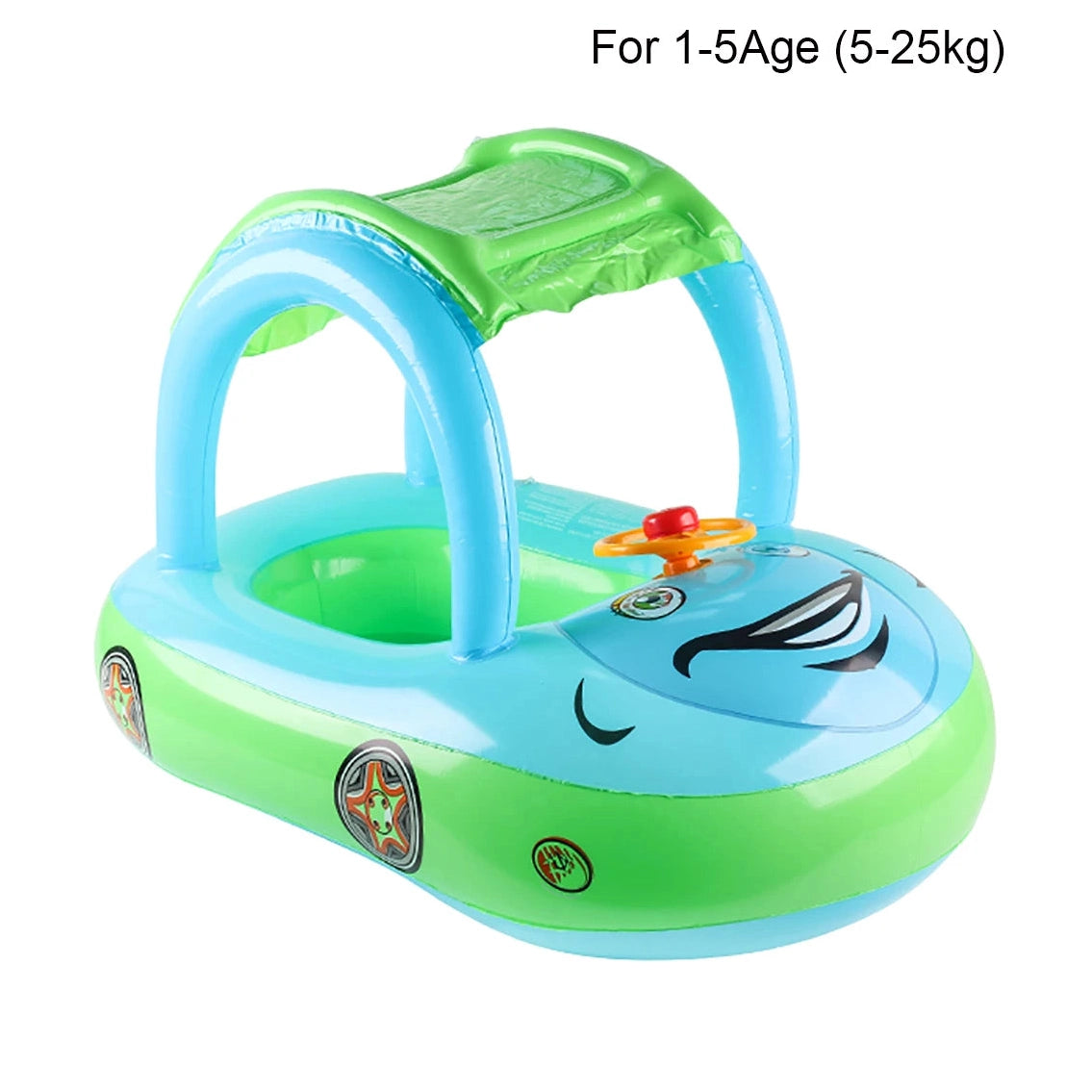 Car Shape Toddler Pool Float – Baby Swimming Ring & Beach Toy for Kids
