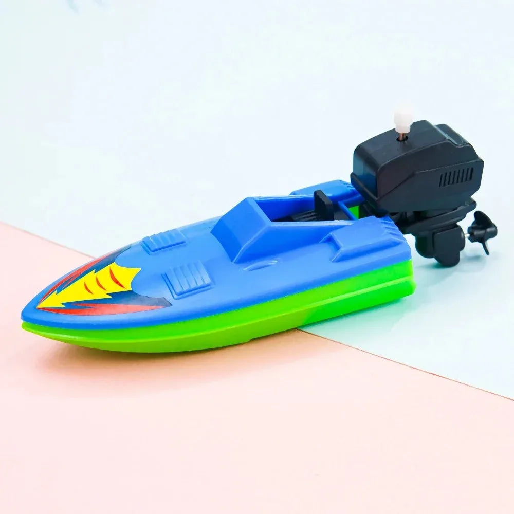 Clockwork Speed Boat Toy – Wind Up Bath & Water Toy for Kids